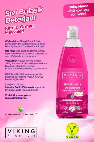 Premium Bulaşık Deterjanı Orman Meyveleri 750 ml 1 Adet - 2